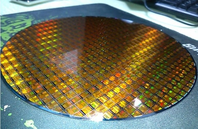 Chips de computadora en fabricacion